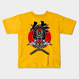 Mecha Samurai 03 Kids T-Shirt